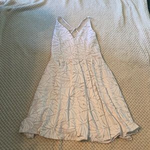 White lace mini dress